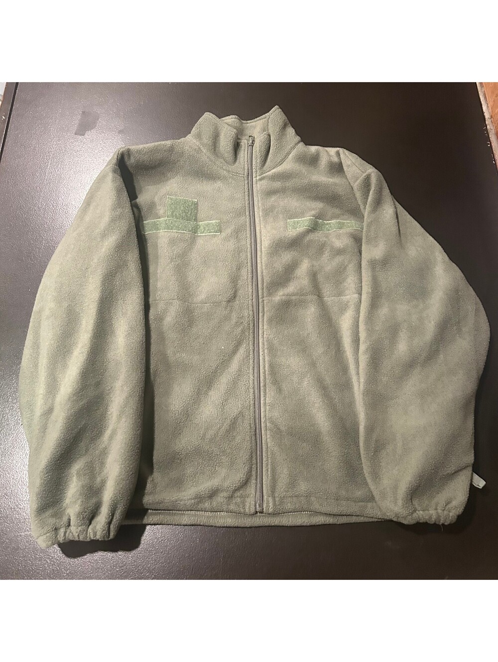 Vintage Tru-Spec Olive Green Fleece Jacket Medium Regular Military